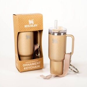 Stanley Keychain/Christmas Tree Ornament - Honey Talks Gold - NWT